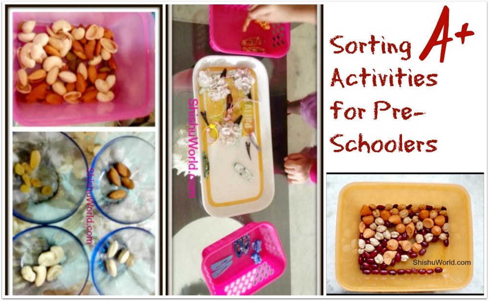 Sorting activities for preschoolers